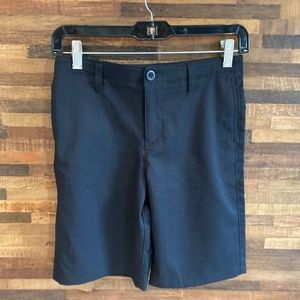 Youth Under Armour Black Golf Shorts - 12